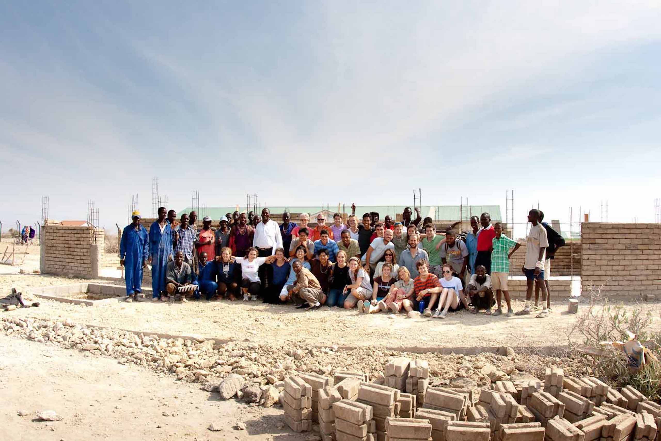 Student led work crew in Oloika, Kenya