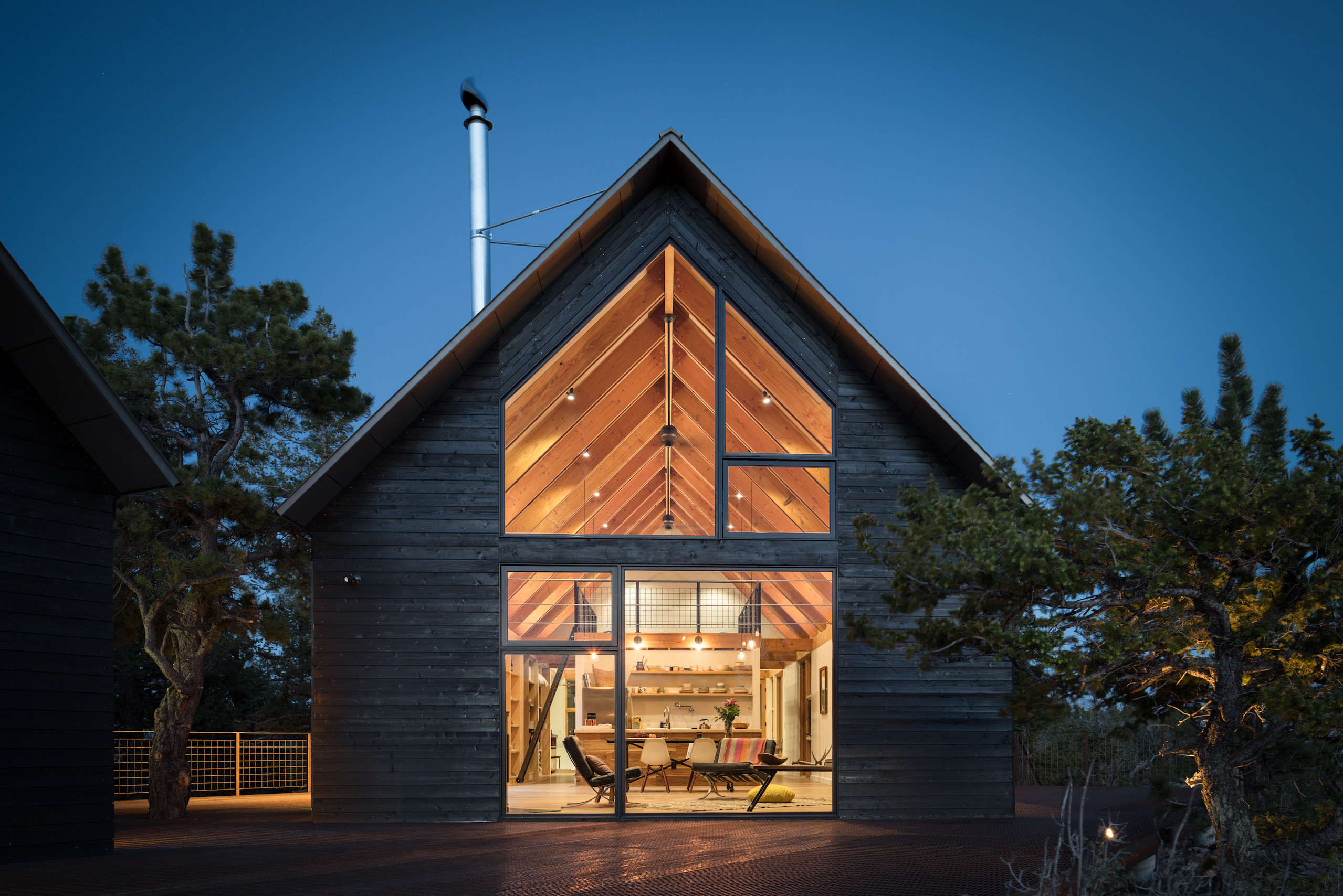 Twilight at Big Cabin | Little Cabin by Renée del Gaudio Architecture.