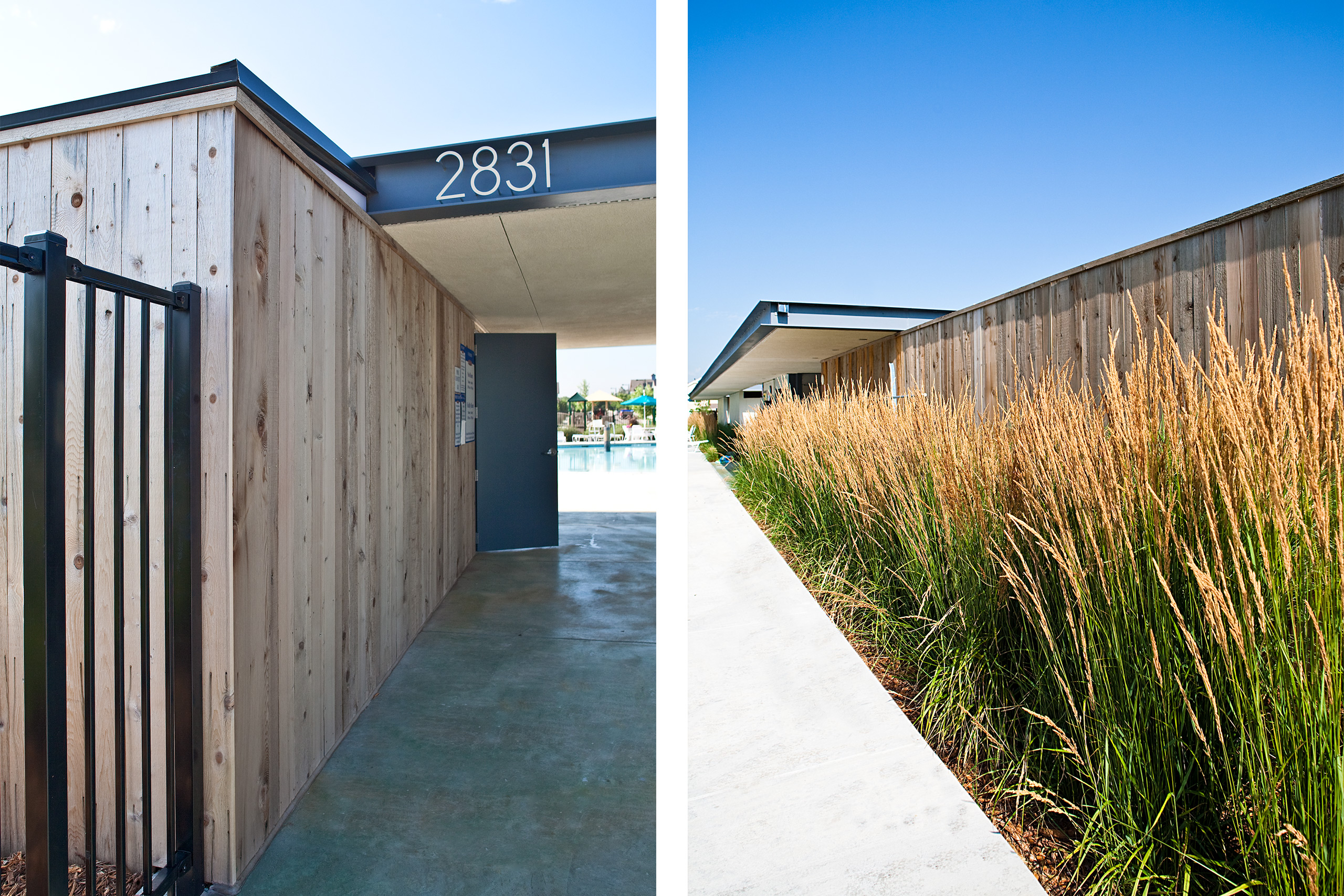 Entry detail of Poolhouse 3 by Semple Brown Design and Renée del Gaudio