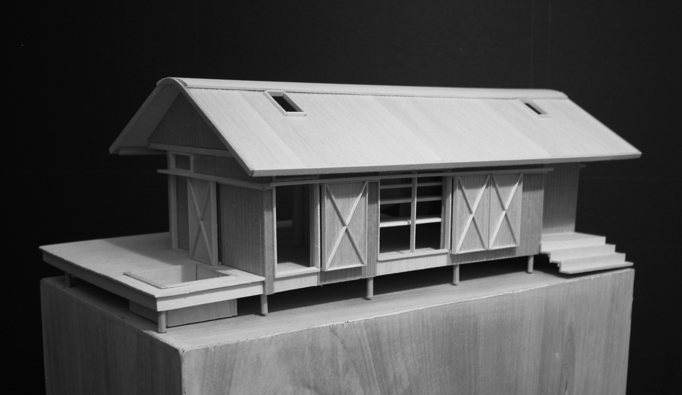 Presentation model of Shut Down Cabin by Renée del Gaudio Architecture