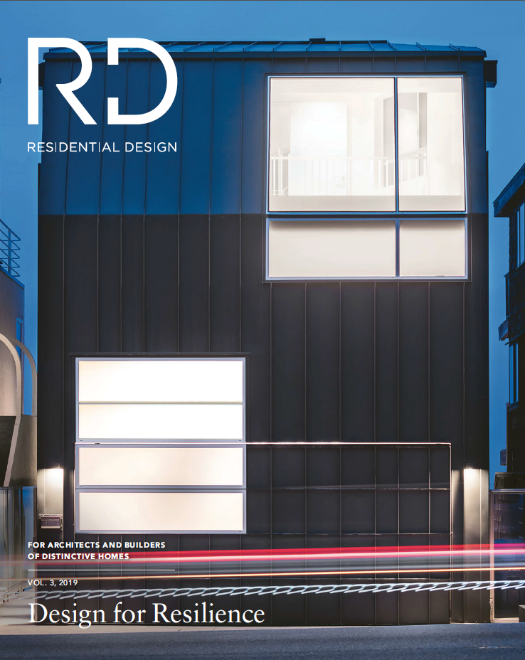 Residential Design magazine press on Renée del Gaudio Architecture. Big Cabin Little Cabin.