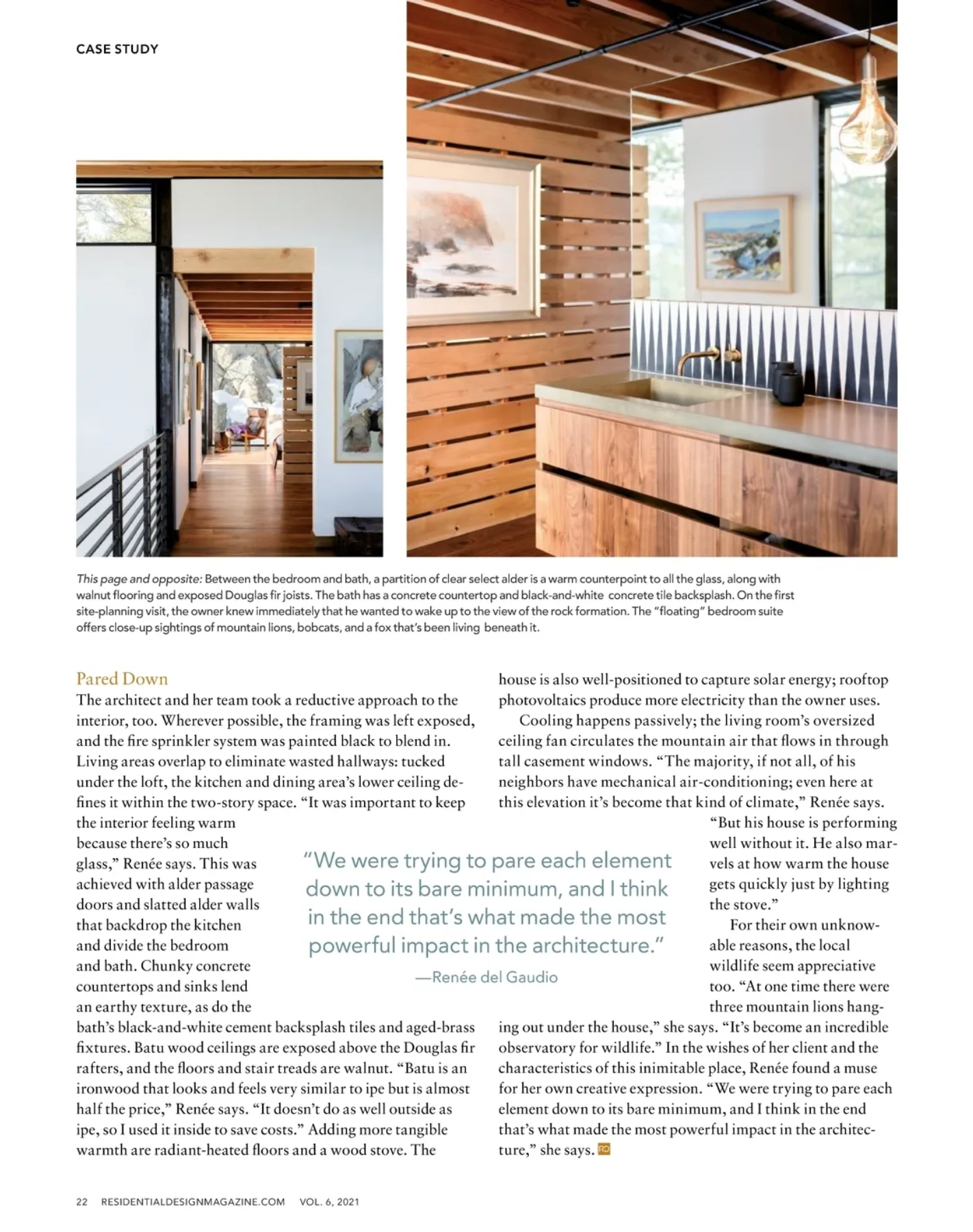 Residential Design Goatbarn | Press for Renée del Gaudio Architecture.