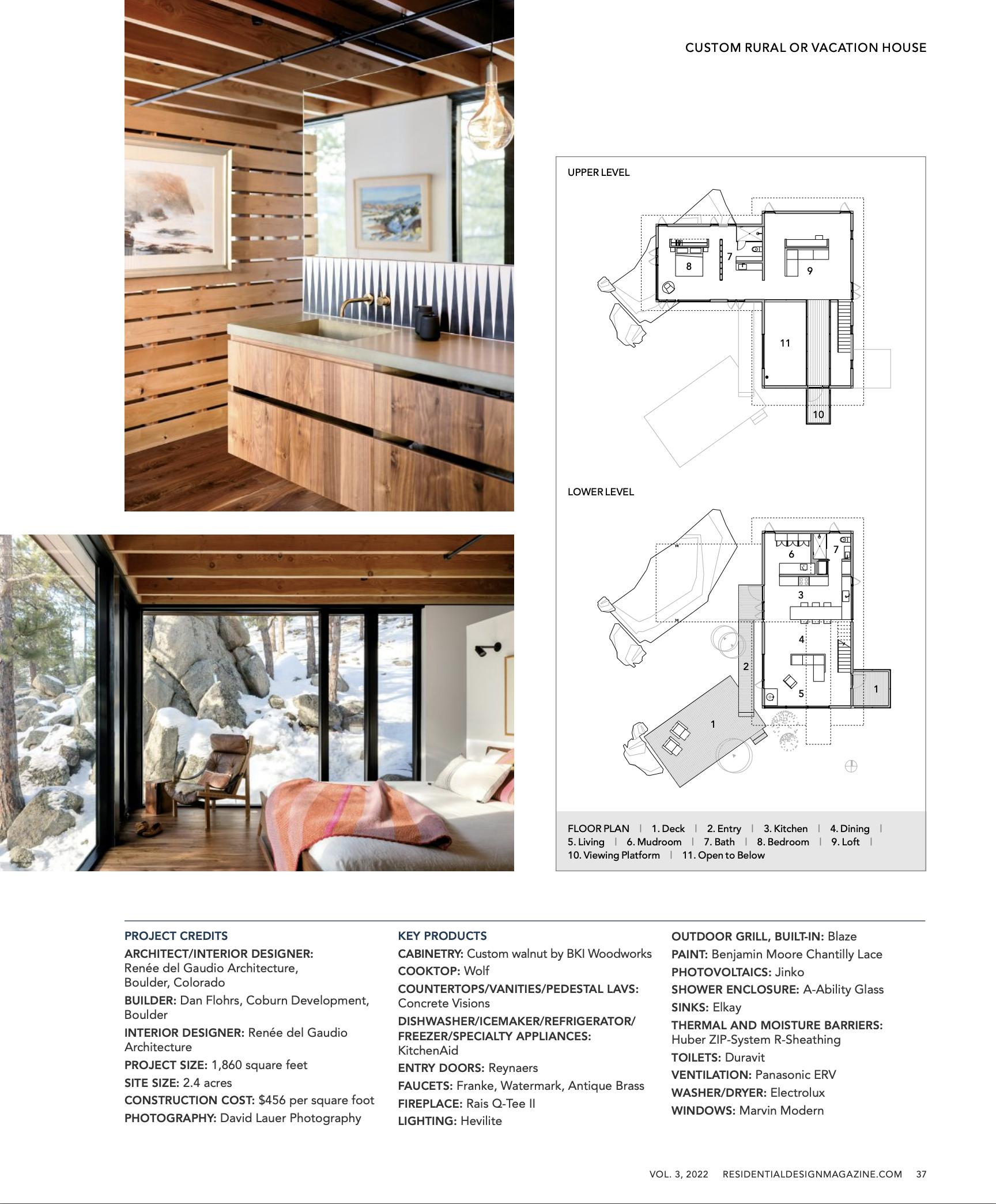 Residential Design Awards 2022 | Press for Renée del Gaudio Architecture.